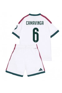 Real Madrid Eduardo Camavinga #6 Jalkapallovaatteet Lasten Kotipeliasu 2026-27 Lyhythihainen (+ Lyhyet housut)